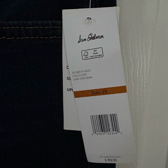 Sam Edelman High Rise Flare Trouser Jeans in Faultless Trend Spotlight 29 NWT - Picture 5 of 11
